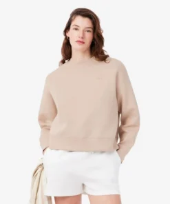 Sudadera Lacoste Oversized De Punto Para Mujer