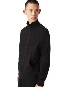 Sudadera Lacoste Zip Blk Para Hombre