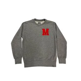 Sudadera Mission Youth Crew Logo M Red Bordado Gris (8-16 años)