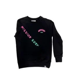 Sudadera Mission Youth Logo Mission Times Negra (8-16 años)