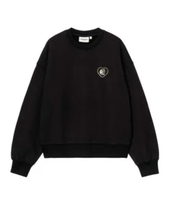 Sudadera Mujer Carhartt WIP Hearts Negro