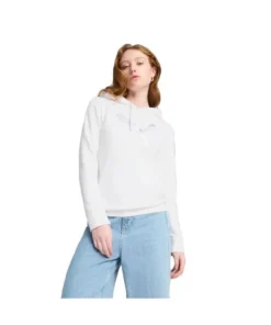 Sudadera Mujer Puma Ess Metallic Blanca
