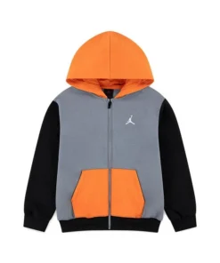 Sudadera Niño/a Jordan Brooklyn Negro Gris Naranja