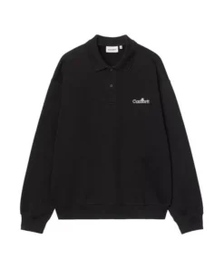 Sudadera Polo Hombre Carhartt Wip Label Negro