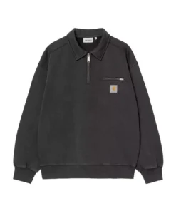 Sudadera Polo Hombre Carhartt WIP Half Zip Negro
