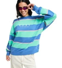 Sudadera Roxy Strictly Stripes Oversized Katydid Stripy Soul