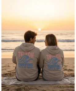 Sudadera Teiron Zip Ola Grande Unisex