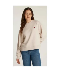 Sudadera Tommy Hilfiger Badge Para Mujer