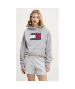 Sudadera Tommy Hilfiger Melange Flag Para Mujer