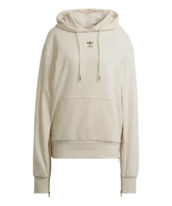 Sudadera Unisex adidas Cremalleras Capucha Beige