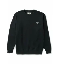 Sudadera Vissla Solid Sets Eco Crew Negra