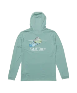 Salty Crew Surface Hood Sunshirt seaside heather licra manga larga