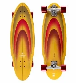 Surfskate Completo Arbor Jordan Brazie 32.5″ C7 Amarillo-Rojo