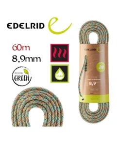 Swift 48 2R Eco Dry 8,9mm (60m) – Cuerda ecologica de triple certificación – Edelrid