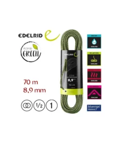 swift protect pro dry 8,9 mm – cuerda triple homologación con tratamiento 70 m – edelrid