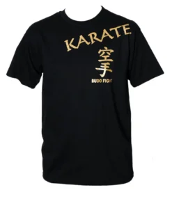 Camiseta de kárate negra