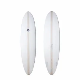Tabla de Surf Funboard Summer Vibes Mini Mal 7’6″ 52,6L Blanco-Beige
