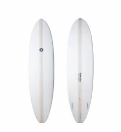 Tabla de Surf Funboard Summer Vibes Mini Mal 8’0″ 58,7L Blanco-Beige