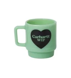 Taza Carhartt WIP Heart Glass Mug Jade