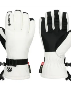 686 Gore Tex Linear white guantes de snowboard de mujer