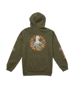 Salty Crew Tentacles Hooded dusty olive sudadera