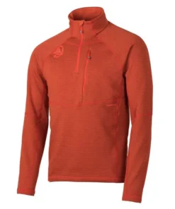 Camiseta Ternua Momhill 1/2 Zip Hombre Deep Ginger