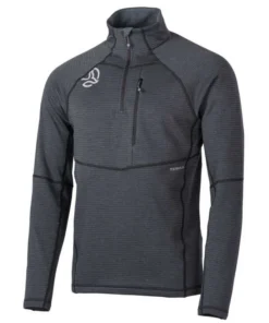 Camiseta Ternua Momhill 1/2 Zip Hombre Whales Grey Black
