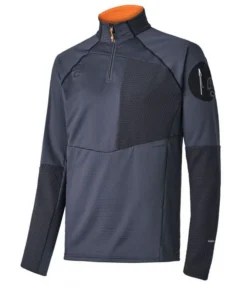 Camiseta Ternua Ragger 1/2 Zip Hombre Whales Grey