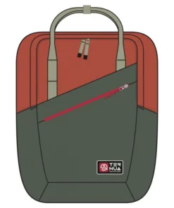 Mochila Ternua Red Bay 18 Deep Ginger Deep Forest