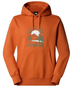 Sudadera The North Face con capucha y estampado gráfico Outdoor Hombre Iron Bronze