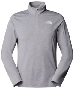 Camiseta The North Face de manga larga con cremallera de 1/4 24/7 Hombre TNF Pale Grey Heather
