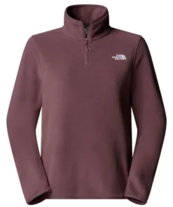 Forro polar con cremallera de 1/4 The North Face Glacier Mujer Tawny Quartz