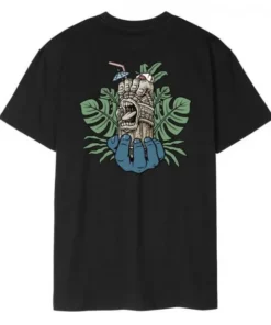 Santa Cruz Tiki Hand Strip black camiseta