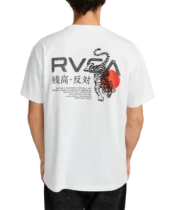 Rvca Tiger Sun white camiseta