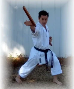Tonfa Redondo Roble Rojo 50cm, Importado de Asia