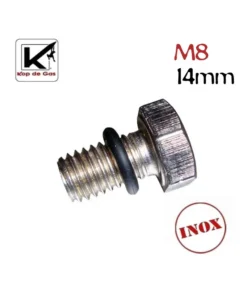 tornillo inoxidable m8 x 14mm + junta – kop de gas