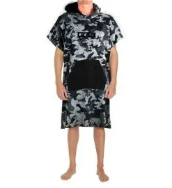 Poncho para Surf FCS Towel Grey Camo/Black
