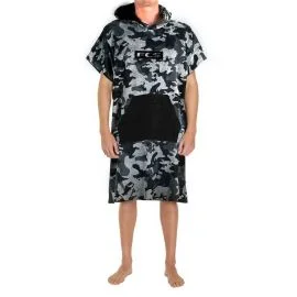Poncho para Surf FCS Junior Towel Grey Camo/Black