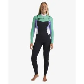 Traje de Surf Billabong Salty Dayz Natural 4/3mm Chest Zip Aqua Haze
