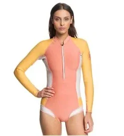 Traje de Surf de Primavera con Manga Larga y Cremallera Frontal Roxy 1 mm POP Surf