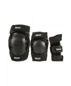 Bullet Triple Padset Standard Combo Junior black protecciones de skate de niño