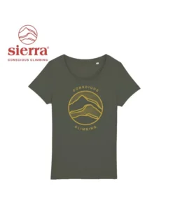 T-shirt Woman Conscious (Khaki) – Camiseta manga corta – Sierra