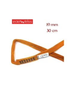 tubular 19 mm – anillo cosido de cinta plana 19 mm (30 cm) – edelweiss