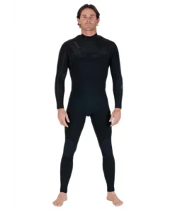 Vissla New Seas U-Zip 4/3 black neopreno
