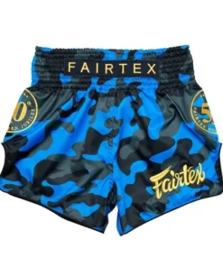 Short Boxeo Tailandés Fairtex Camo Azul 1917