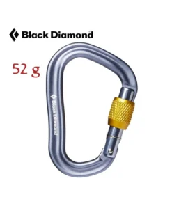 Vaporlock Screwgate – Mosquetón de pera ideal para asegurar – Black Diamond