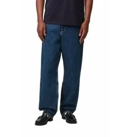 Pantalón Vaquero Carhartt WIP Single Knee Pant Azul (Stone Washed)