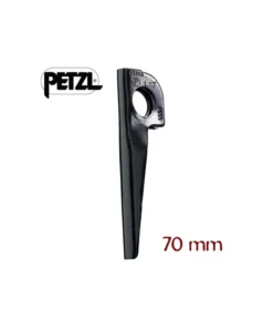 v conique (70mm) – pitón plegado en v de acero cromado – petzl