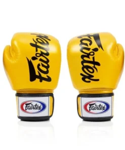 Guantes de boxeo de entrenamiento Fairtex Deluxe 100% cuero