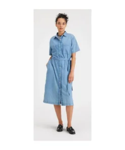 Vestido Dockers Buttoned Para Mujer